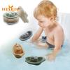 5Pcs Baby Bath Toys Stackable Plastic Boats Toy Bath Companion Interactive Toys Floating Boat Bathtub Toys Kids Summer Pool Water Play Toy