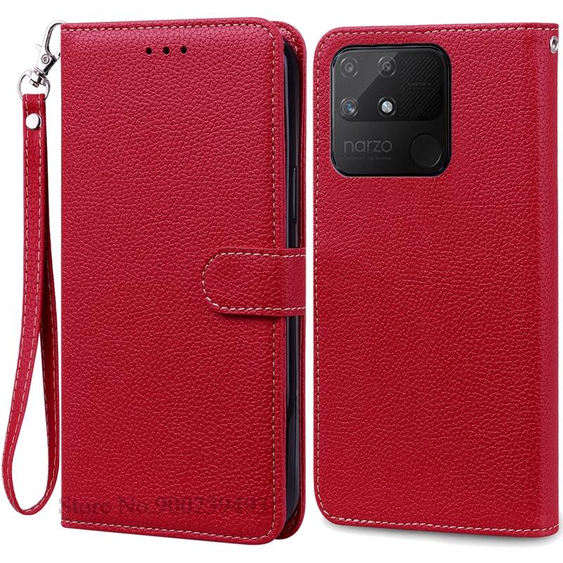 Narzo 50A чехол для Realme Narzo 50A чехол-кошелек кожаный флип-чехол для Realme Narzo 50A чехол телефонная книга чехол Coque Fundas