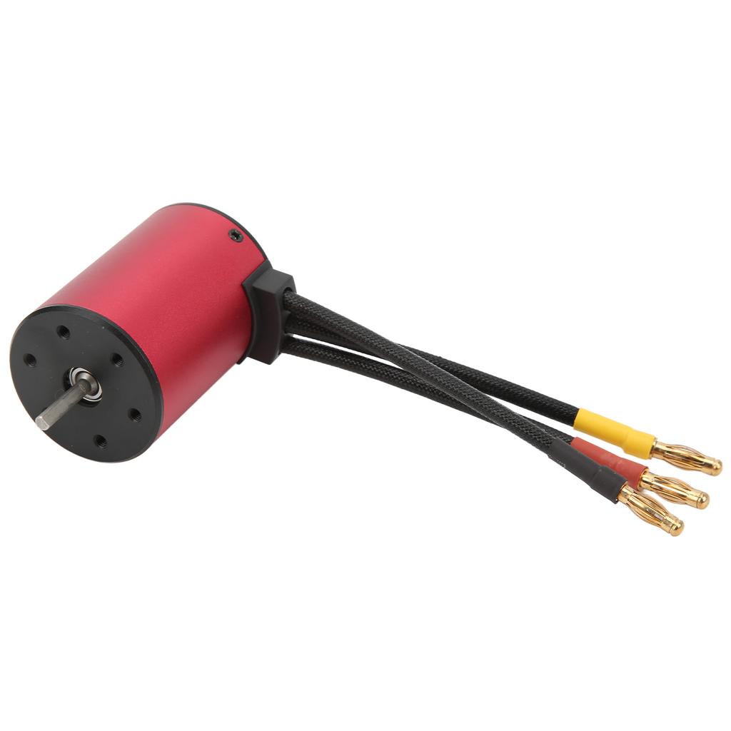 3650 2300KV Motor Waterproof 3.175mm Shaft Brushless Motor with 4mm Banana Plug for 110 RC Car