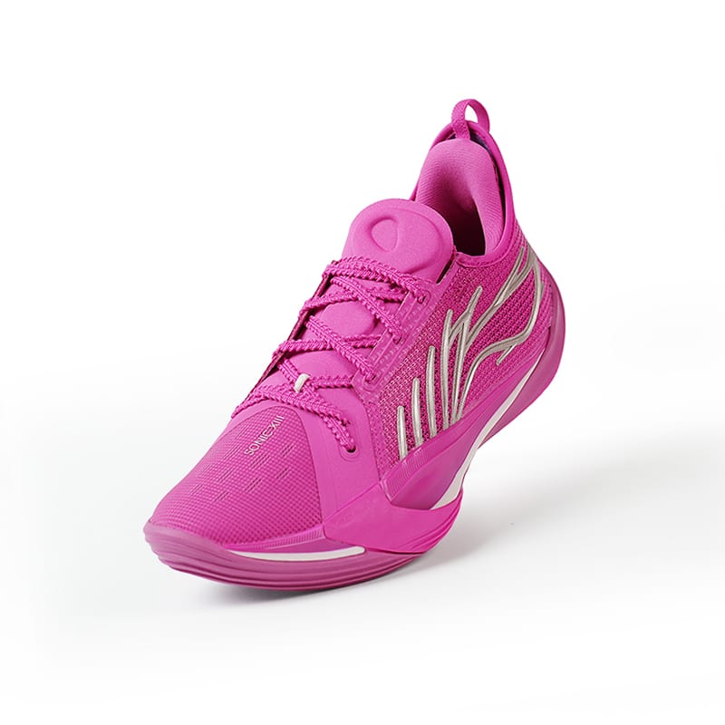 Li Ning Sonic 13 Xu Jie PE Edition Амортизация Скользкая Устойчивая к истиранию Низкие Баскетбольные кроссовки Мужские Фиолетовые ABAV025-20
