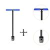 Water Meter Key Wrench,Plumbing Tool T Handle Shut Off 4 Way Utility for Curb Main