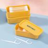 Portable Cotton Swab Box Travel Dental Floss Holder Case Sundries Organizer Box Dust-proof Wire Earphone Cable Storage Box