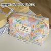 Large Floral Cosmetic Bag Coquette Organizer Bag Fashion Aesthetic Toiletry Bag  for Women Girls