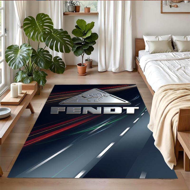 Fendt Print Crystal Velvet Plush Rug Wear?Resistant Anti?Slip Floor Mat For Indoor Household Decoration