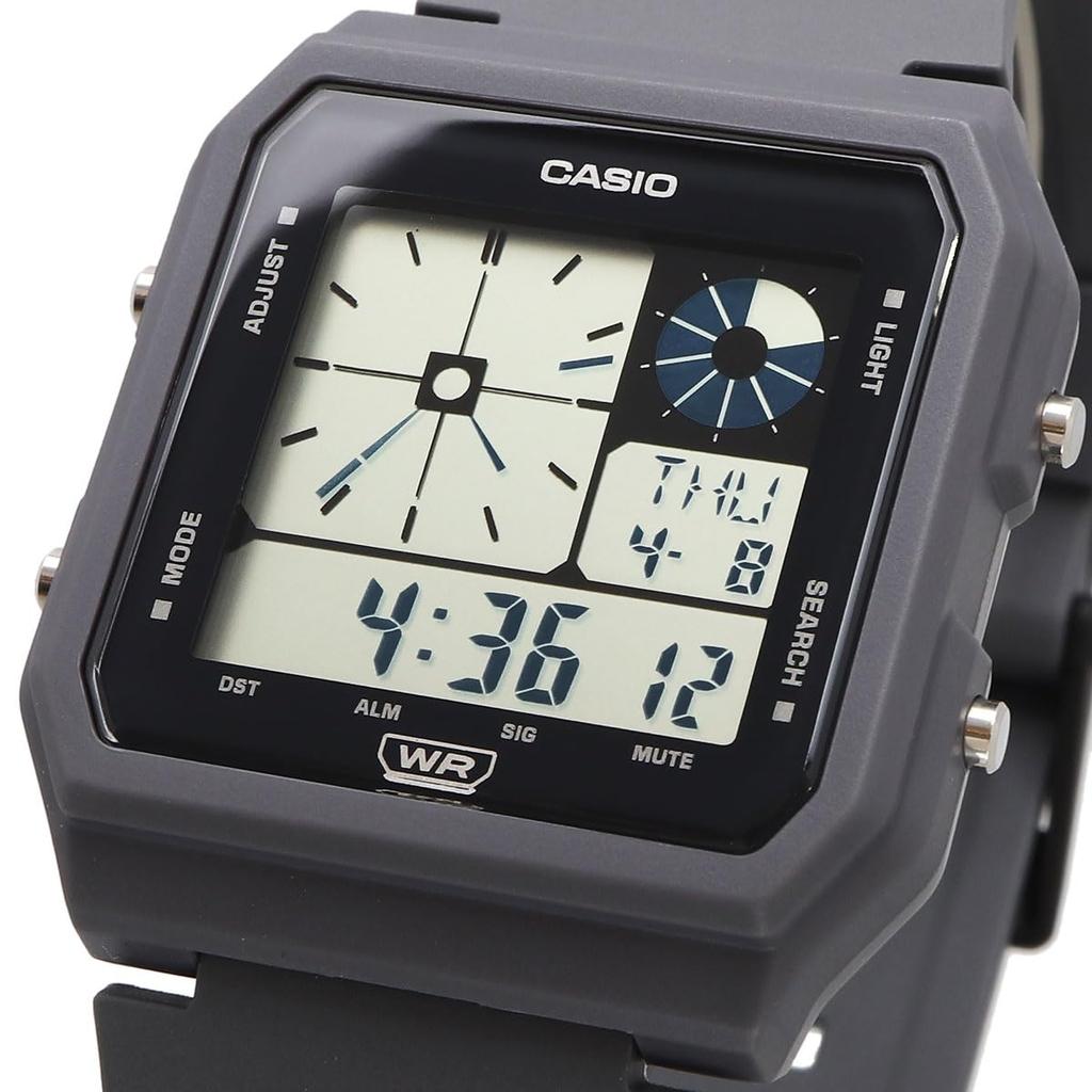 Casio Стандартные аналогово-цифровые часы LF-20W-8A2 Унисекс Серые (Импортный)