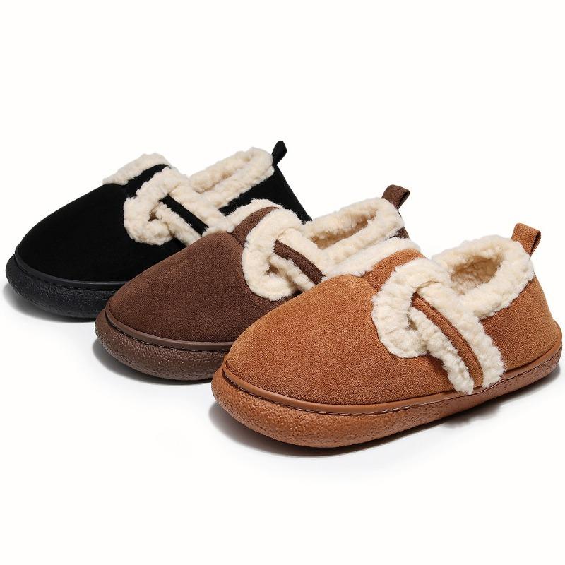 Поддержка нескользящая платформа хлебные туфли хлопковые туфли женские зимние удобные модные коричневые теплые верхние хлопковые туфли