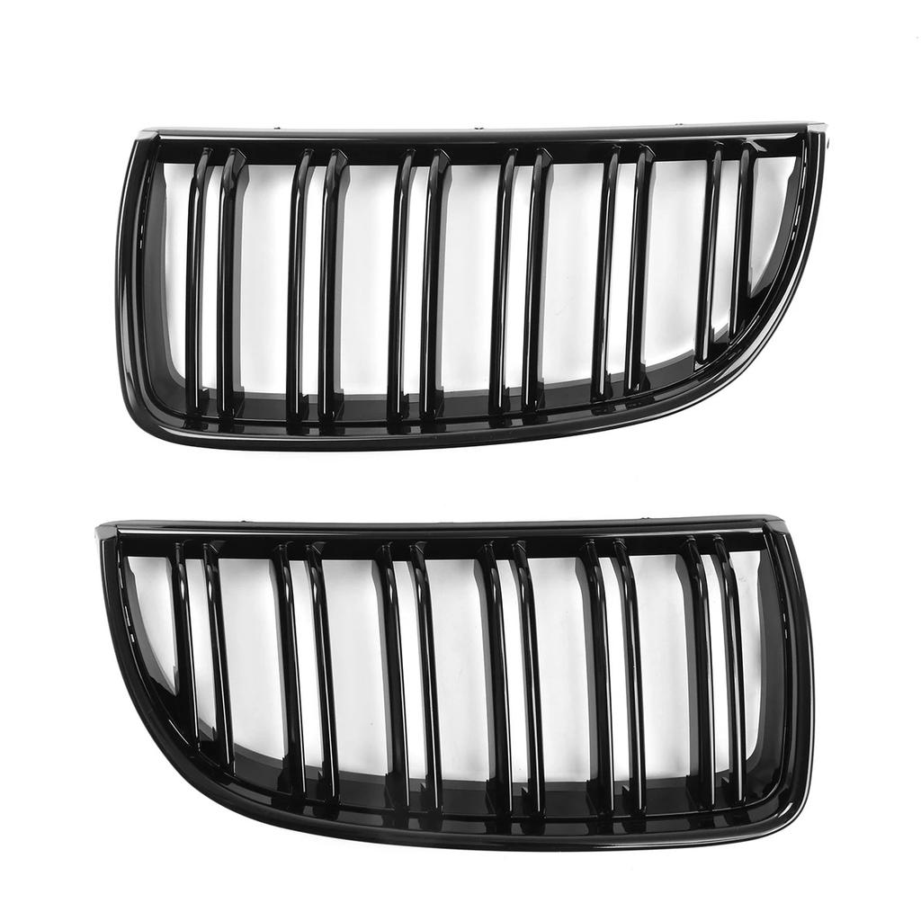 Решетка радиатора передняя 'ноздри' глянцево-черная двойная ламель решетка капота для BMW E90 E91 до рестайлинга 2005 2006 2007 2008 гоночные решетки
