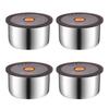 Stainless Steel Food Storage Containers Stackable Meal Prep Container Airtight Kitchen Organizer