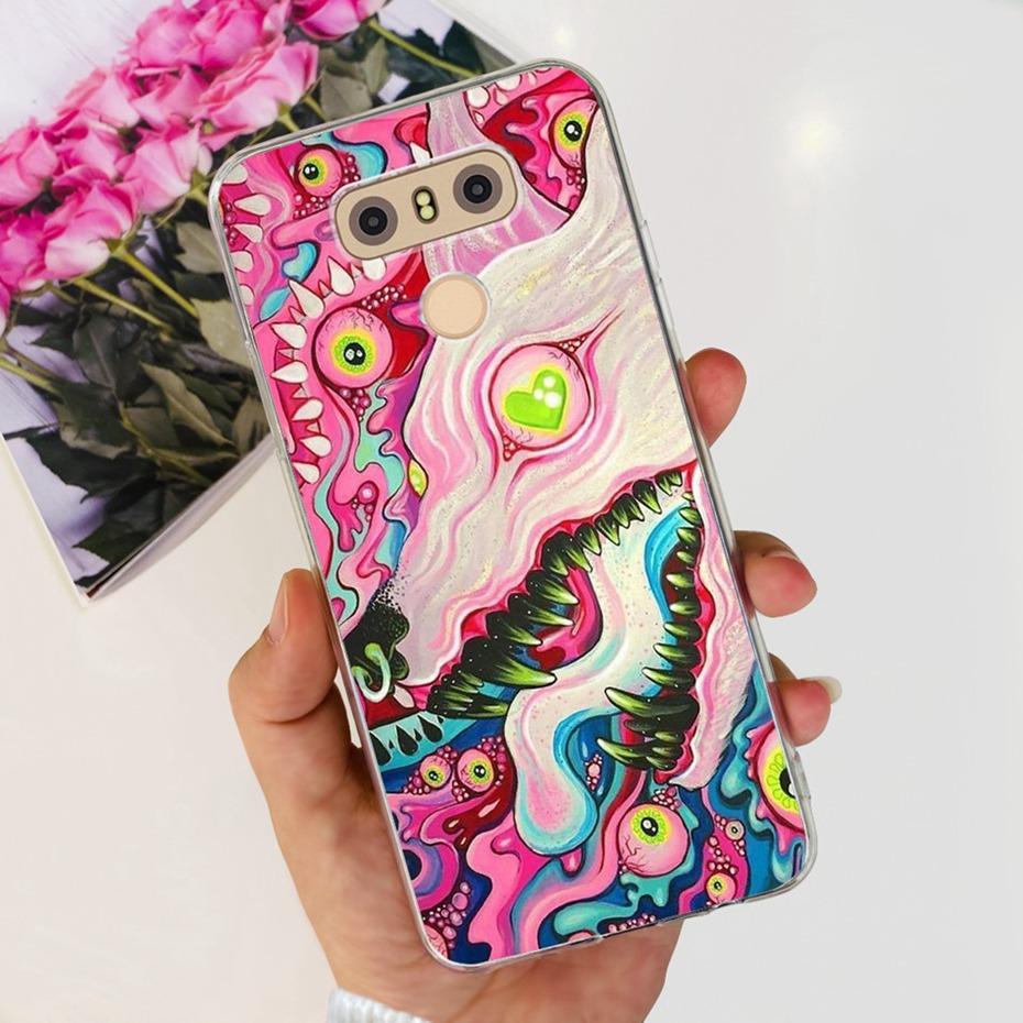 Чехол для LG Q6 Plus H870 H871 G600L G600K G600S Милый Цветочный Кот Узор Мягкий Силикон ТПУ Чехлы для Телефона для LG G6 G 6 G6plus