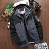Men's Windbreaker Jacket  High Quality  Men  Multi-pocket  Windproof  Hooded Jacket  Spring Autumn  6 Color  Plus Size  L-8XL