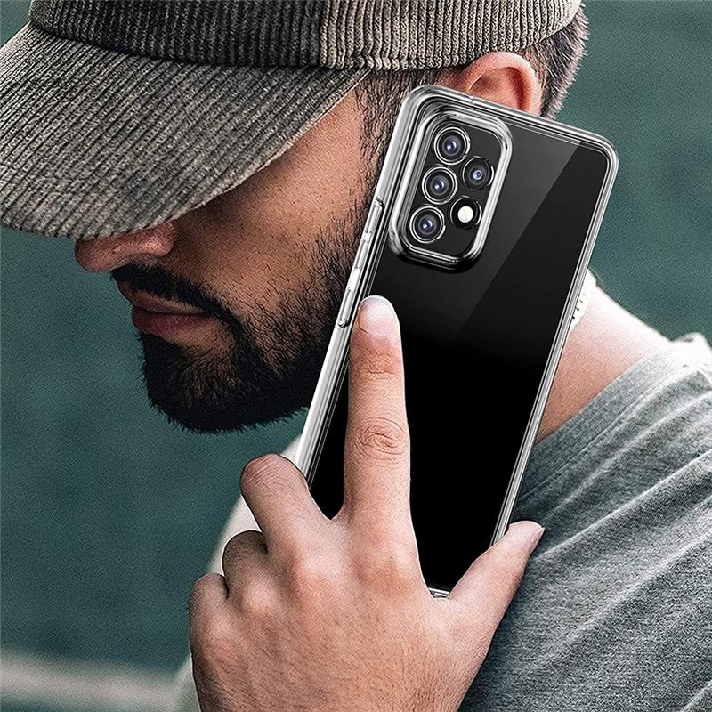 Двойной прозрачный силиконовый чехол на 360° для Samsung Galaxy A53 A73 A33 A22 A13 A52S A12 A51 S21 S22 Redmi Note 11 10C iPhone 13 12 11 Pro Max передняя задняя крышка