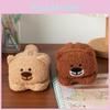 Cute Bear Plush Pencil Case Organizer With Spacious Storage For Kids And Teens