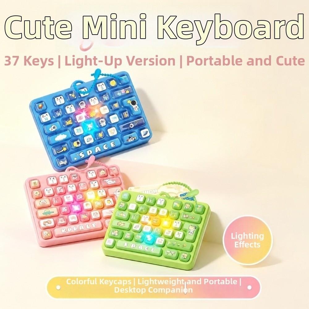 Cartoon Fingertip Button Keyring Animals Stress Relief Fidget Toy Travel Use
