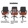 Chair Cover Office Computer Chair Split Seat Cover Washable Backrest Cover Seat Cushion Slipcover Removable Arm-chair Protector