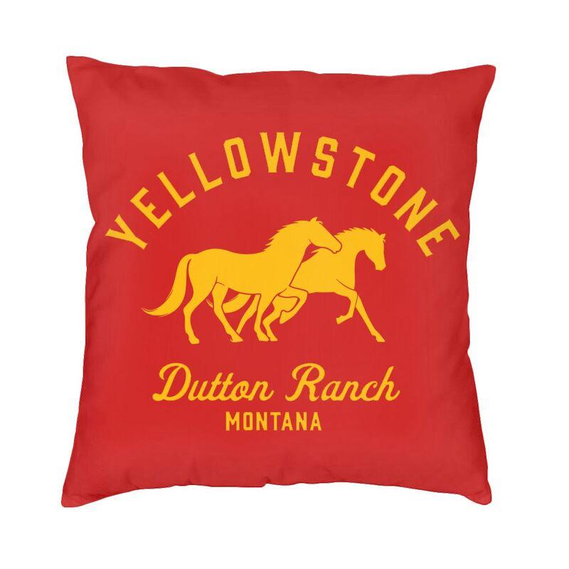 Роскошный чехол для подушки Йеллоустоун 45x45 см, полиэстер Даттон Ранчо, наволочка для дивана, стула, квадратная наволочка, декоративная домашняя наволочка