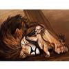 Алмазная картина Король Лев Симба Алмазная вышивка Стразы Алмазная мозаика Домашний декор