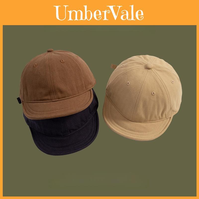 Short Brim Side Smile Baseball Cap Fashionable Adjustable Cotton Cap For Outdoor Activities