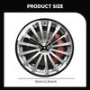 Contemporary Wall Clock, Car Wheel Design, Acrylic, Glossy Finish, Silent, Suitable for Living Room,