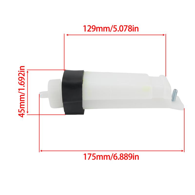 Для мотоциклетного двигателя Zongshen Lifan Loncin 150 200cc 250cc Бак-расширитель антифриза Пластик ABS Модифицированный для питбайка