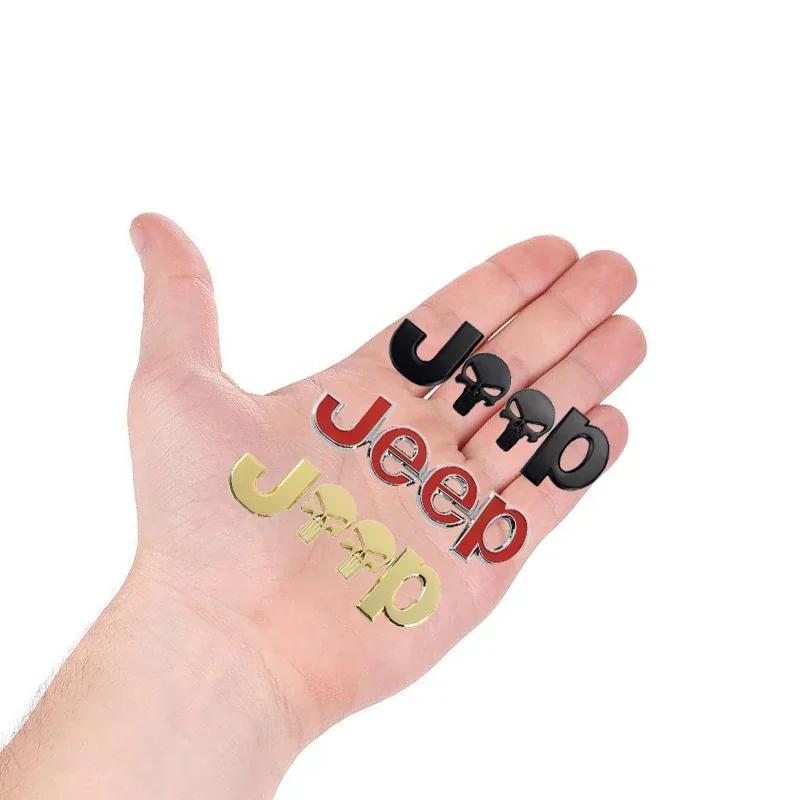 For Jeep 1Pcs Car Badge  Auto Trunk Metal s For Jeep Renegade Compass Grand Cherokee Wrangler Patriot Rubicon