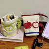 Korean Style Handheld Pen Container Water Cup Shape Cloth Pencil Pouch Stationery Holder