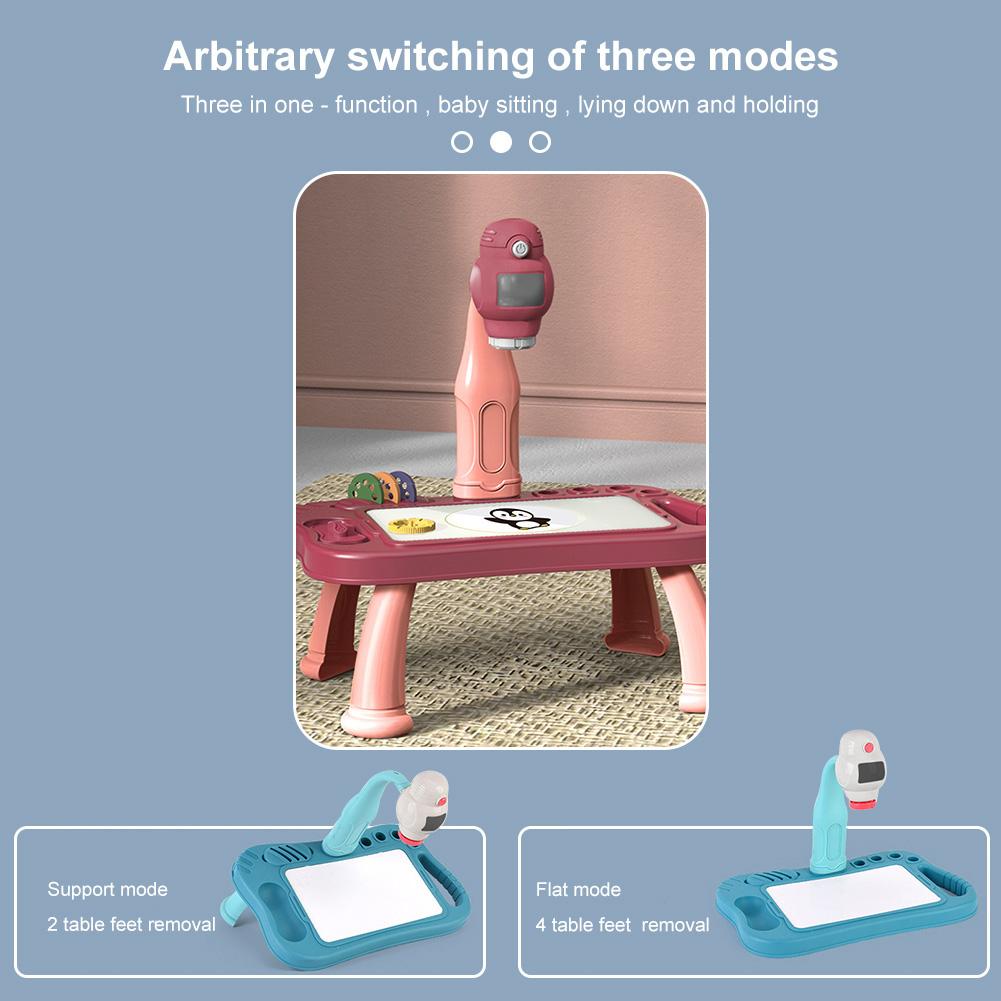 Светодиодный проектор, художественный стол для рисования, игрушка для детей, доска для рисования, обучение