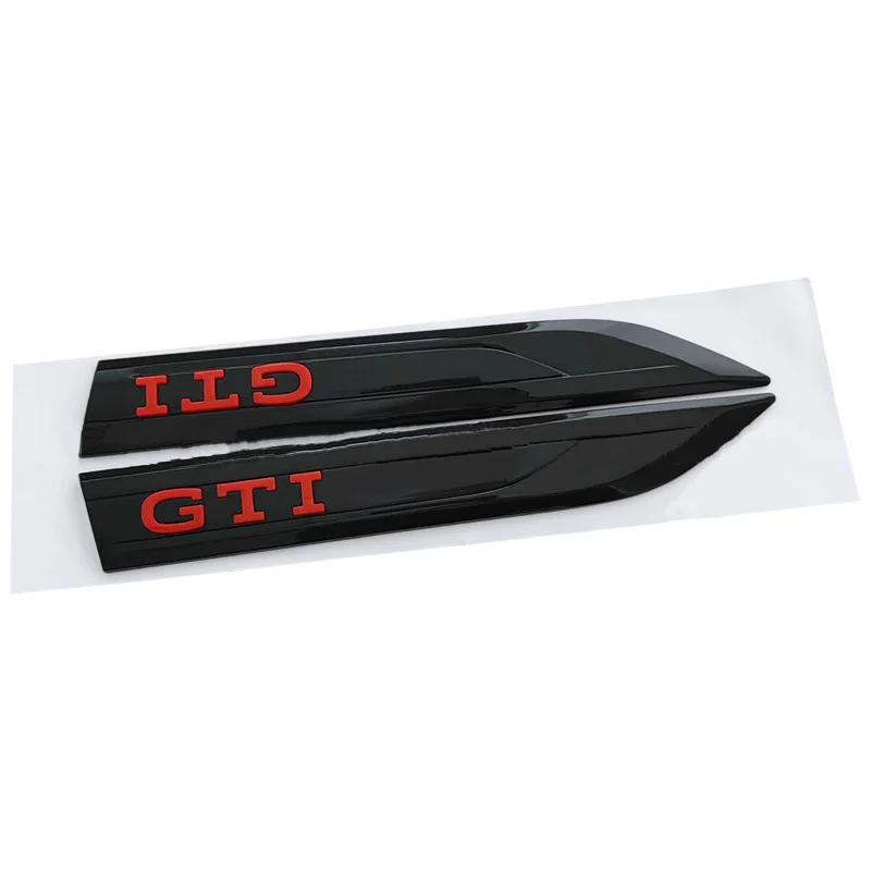 BPT1 Hot 2pcs Rline R GTI GLI Emblem Car Fender Side Wing Auto Sticker Accessories For Volkswagen VW Golf MK8 Polo Passat Magotan Tiglt2