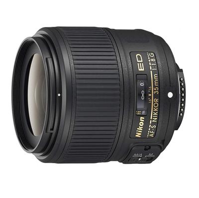 Nikon Однофокусный объектив NIKKOR 35 мм ED, совместимый с полноразмерными объективами AF-S f/1.8G