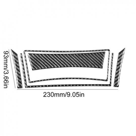5Pcs For Chrysler 300 Carbon Fiber Floor Interior Console Storage Cover Trim