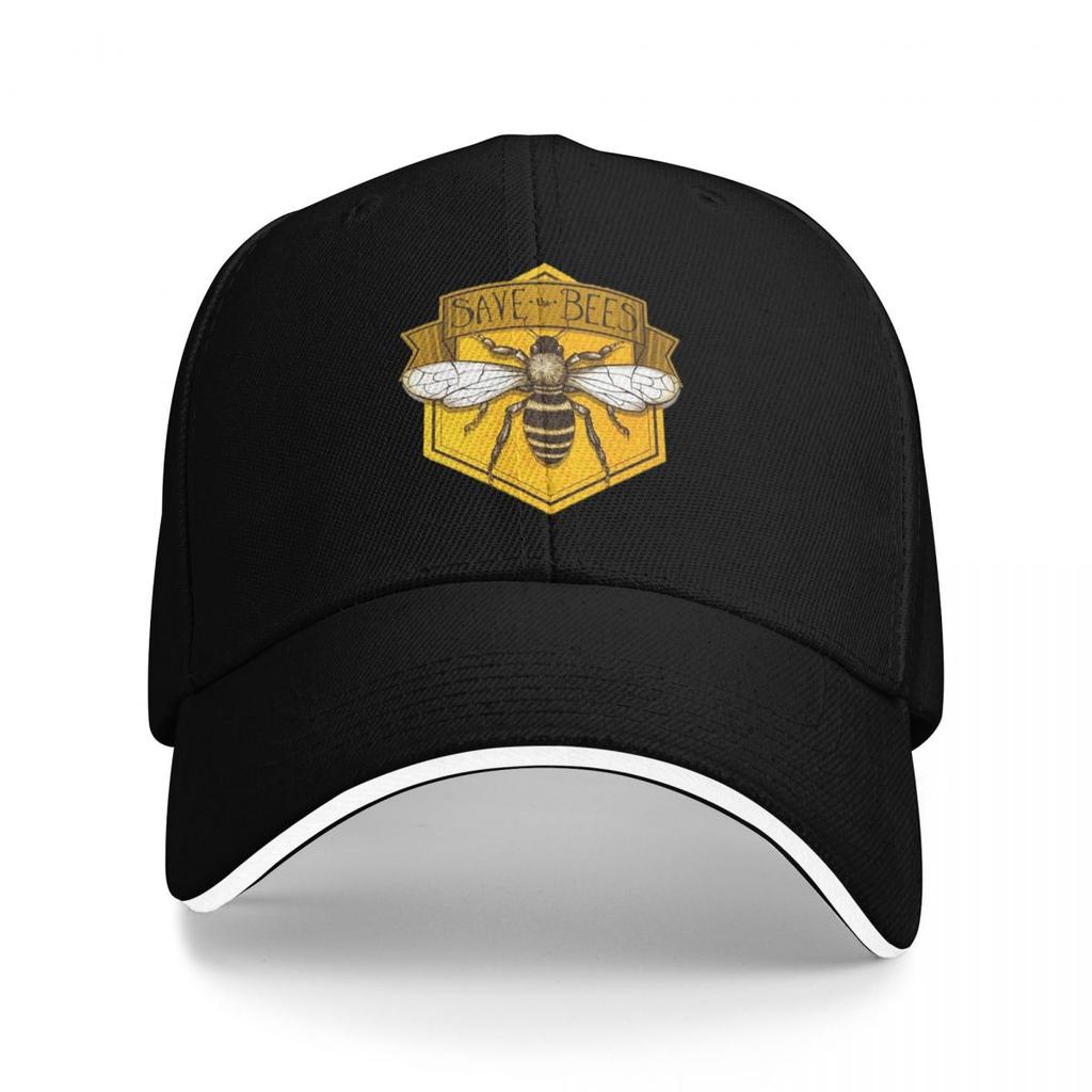 Унисекс Бейсболки Save The Bees с принтом Уличная одежда для улицы Летние Спортивные Бейсболки Кепки Хип-хоп Кепки Кепки