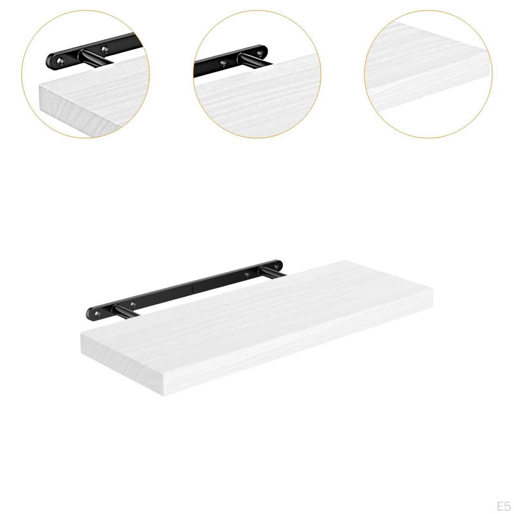Shelf for Wall Mounted Wood Shelf,Multipurpose Decorative with Invisible Bracket Bedroom