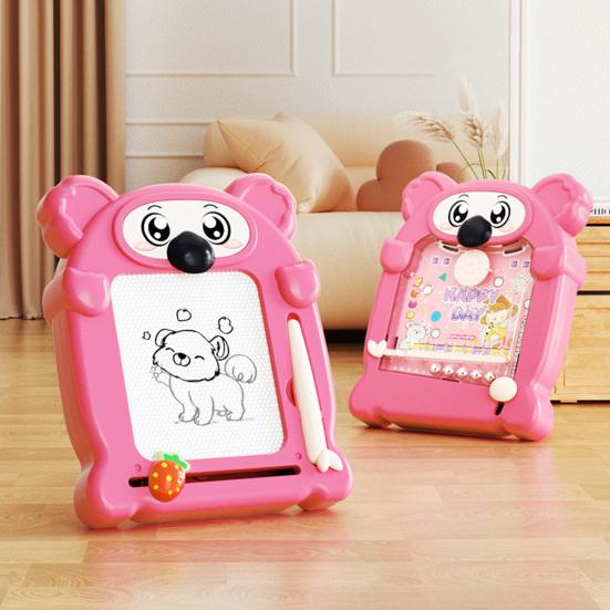 2-в-1 Детская магнитная доска для рисования «Коала» Двусторонний игровой автомат для игры в пинбол Детская живопись Письмо