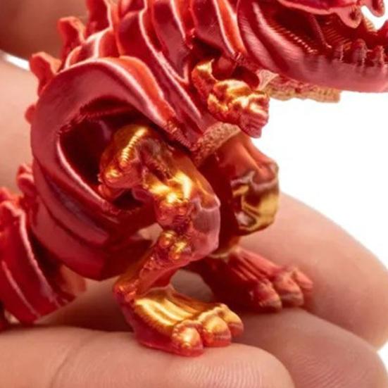 Миниатюрная 3D-печатная модель скелета динозавра, шарнирная фигурка динозавра, коллекционный настольный декор для детей, подростков, взрослых