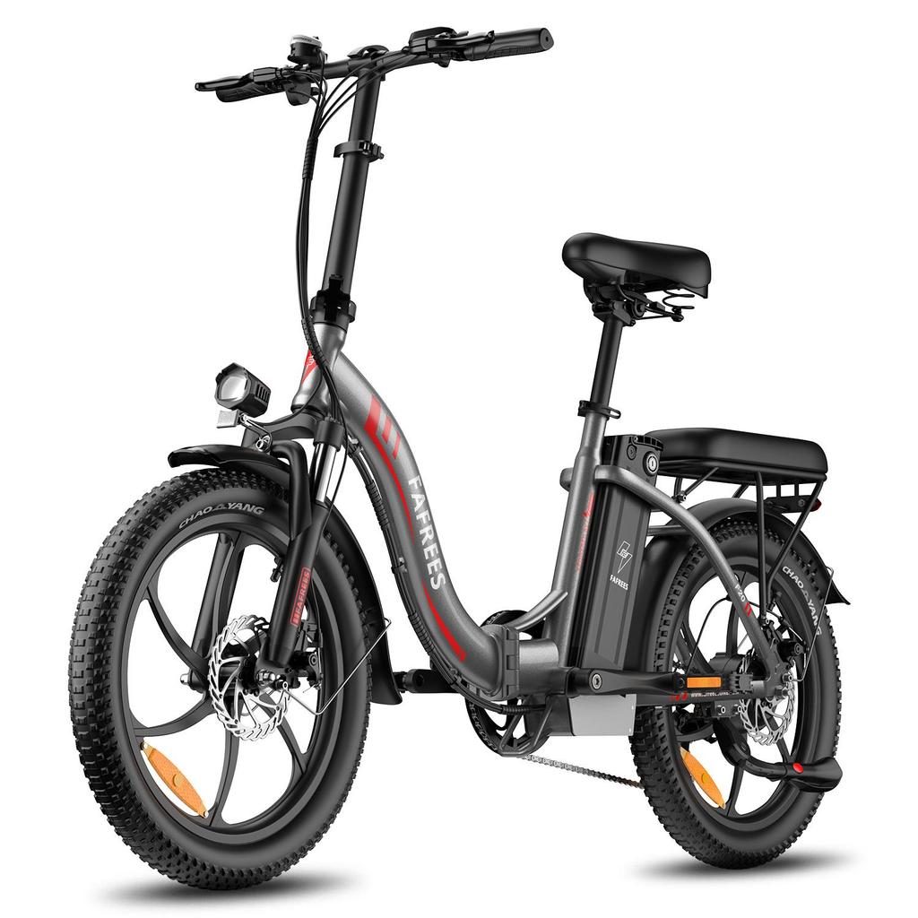 FAFREES F20 Adult Electric Bike 250W Brushless Motor 36V18Ah High-Capacity Battery Multiple Color Options, Compact Commuter E-Bike