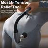 Deep Tissue Massager with Extended Handle Handheld Electric Muscle Massager for Pain Relief Quiet Percussion Massager with LED Screen 4 Heads