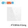 Tuya WiFi Smart Switch Brazil Standard 4x4 Size Touch Sensor 4/6/8 Gang Wall Light Switch Voice Control By Alexa Google Home