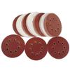 Perforated Replacement Sanding Discs Polished Red Sandpaper Self Adhesive Oxide Dry Sandpaper