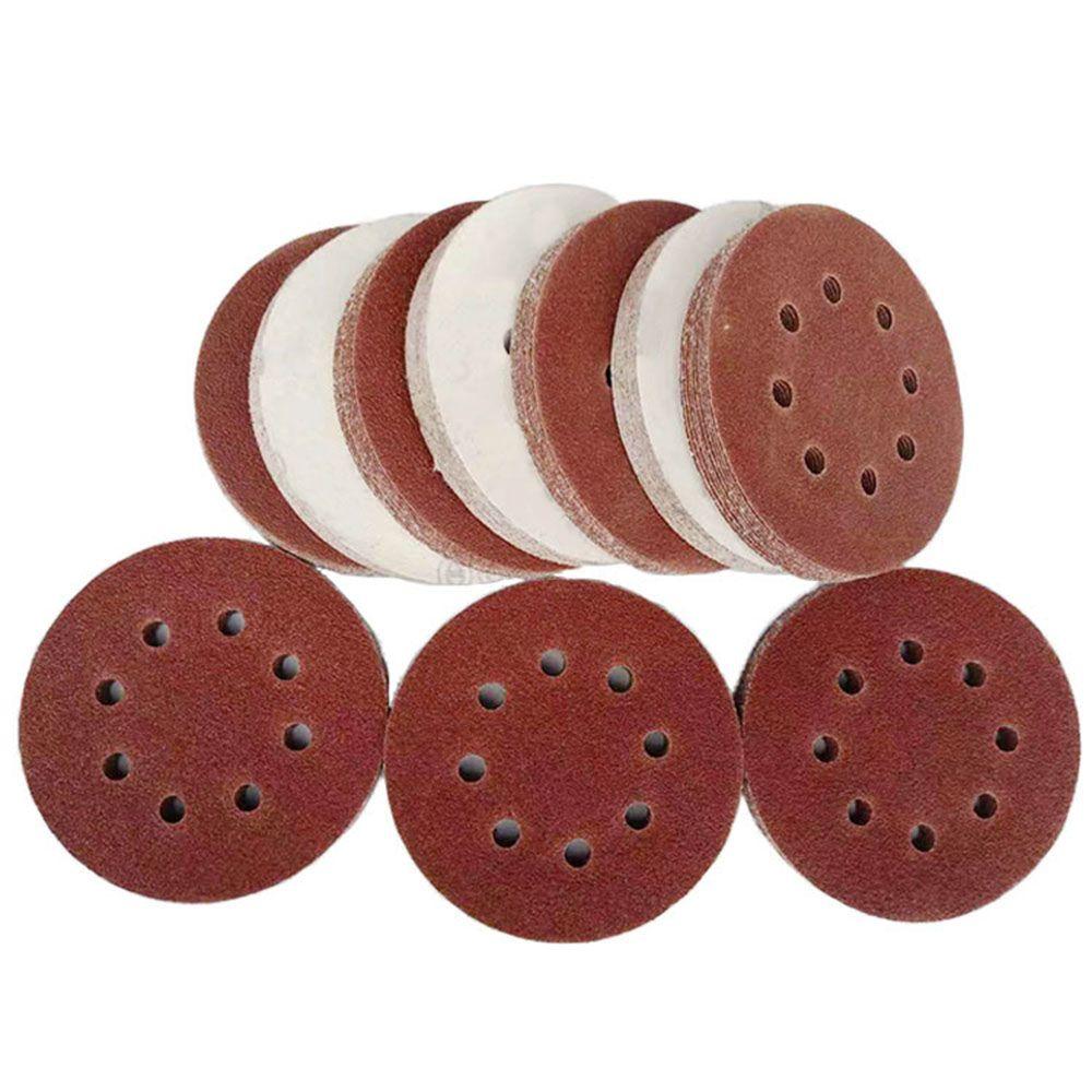 Perforated Replacement Sanding Discs Polished Red Sandpaper Self Adhesive Oxide Dry Sandpaper