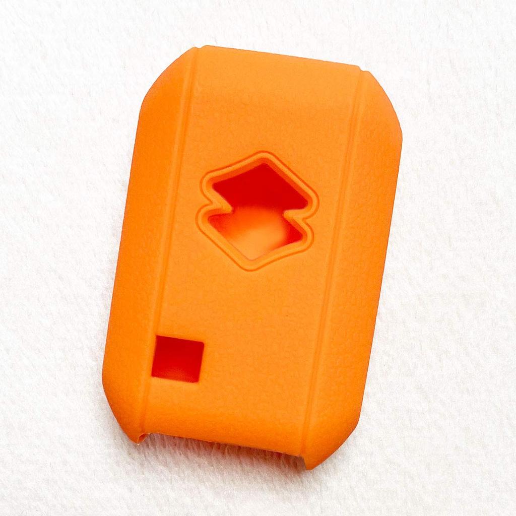 [ИКТ] Силиконовый чехол для смарт-ключа для автомобилей Suzuki, 2 кнопки Оранжевый/Wagon R/Wagon R Stingray/Новый