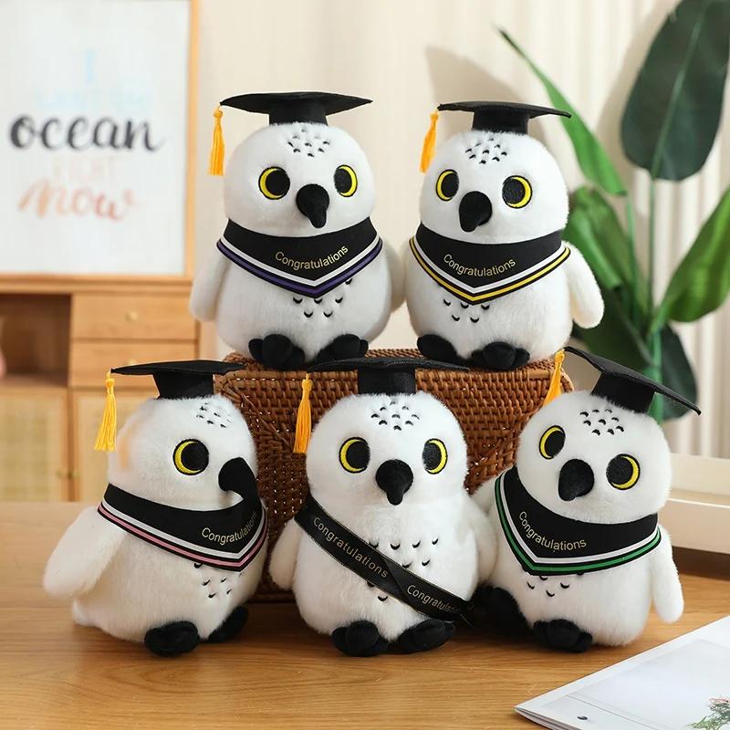 Creative Dr.Owl Plush Toys Cute Soft Bird Doctor Graduation Toys Delicate Ribbon Owl Doll Party Decor Funny Children Gift