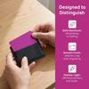 50Pcs Thin style Metal Card Purple color Marking Sheet Engraving Material  Business card making
