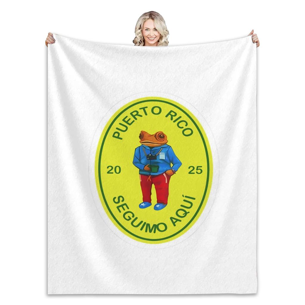 Плед Bad Bunny Плед с новым альбомом Пушистый плед Модный персонализированный подарок Для любого сезона Спальня Диван Путешествие Офис Кровать