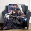 Gta Personalized Text Blanket Multi-purpose Customizable Blanket Warmthful Decor for Office Chair Bedding Livingroom Seaside Ideal for All Seasons