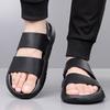 Man Retro Outdoor Comfort Thick Soled Leather Sandals Men's Summer New Men Sandals Luxury Quality Beach Anti Slip Men Slippers