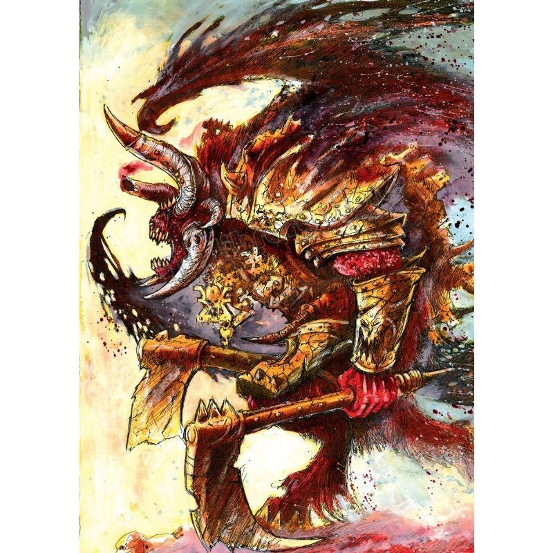 Джон-Бланш Темное Фэнтези Ужасов Мир Демон Кровавый Ангел Иллюстрация Постер Холст Живопись Настенное Искусство Картины Домашний Декор