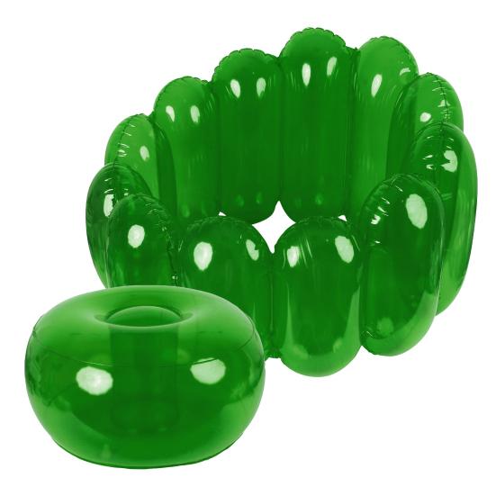 Надувной диван-кресло прозрачный герметичный ПВХ емкостью 250 фунтов портативный для использования в помещении гостиной