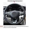 Черный чехол на руль из искусственной кожи для Mercedes Benz C180 C200 C260 C300 B200 E200 E300 CLS260 CLS300 GLC260 GLC300 A180