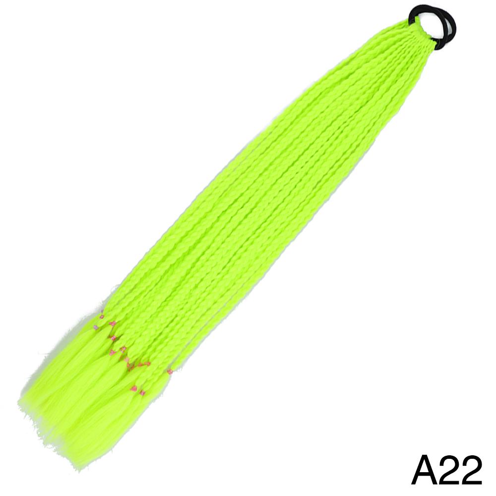 MERISIHAIR Синтетические длинные прямые градиентные цвета, грязный плетеный хвост, эластичная резинка, плетение, конский хвост, наращивание волос для девочек