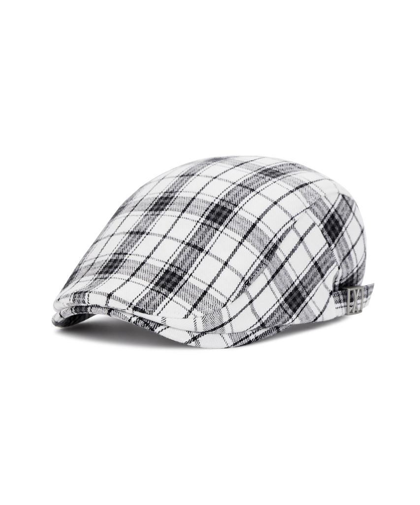 Кепка-ушанка в клетку Bajaл Va White Check