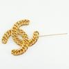 Chanel Брошь ChainCOCO Mark с золотым покрытием 36,4 г Женская Б/У